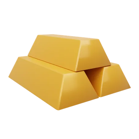 Lingots d'or  3D Icon