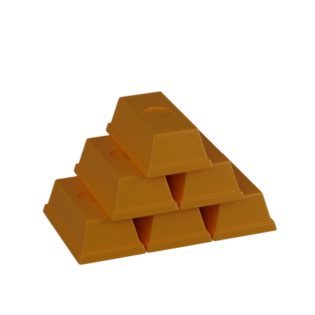 Lingots d'or  3D Icon