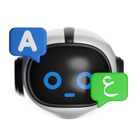 Língua árabe ai  3D Icon