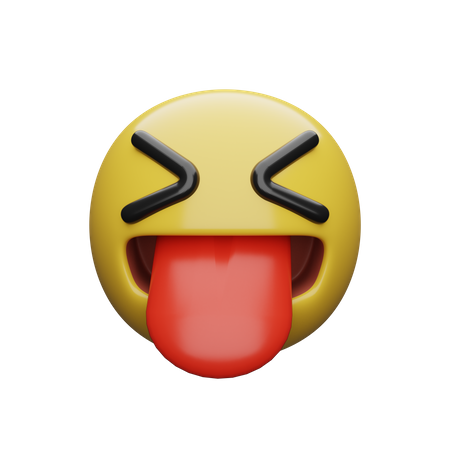 Mostrando a língua  3D Emoji