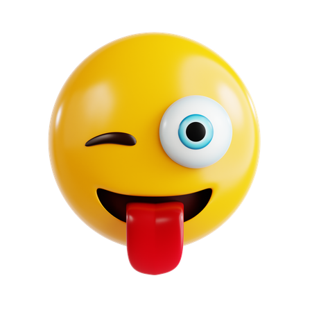 Emoji de língua  3D Icon