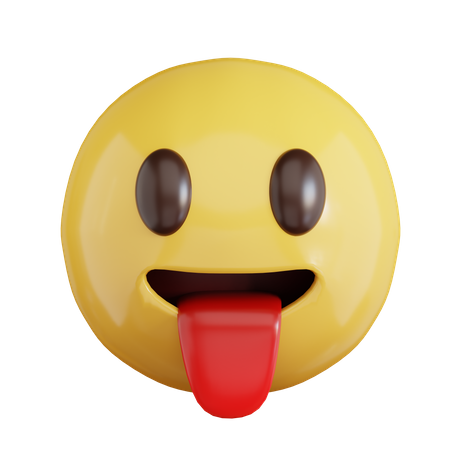 Emoji de língua  3D Icon