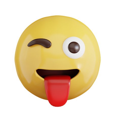 Emoji de língua  3D Icon