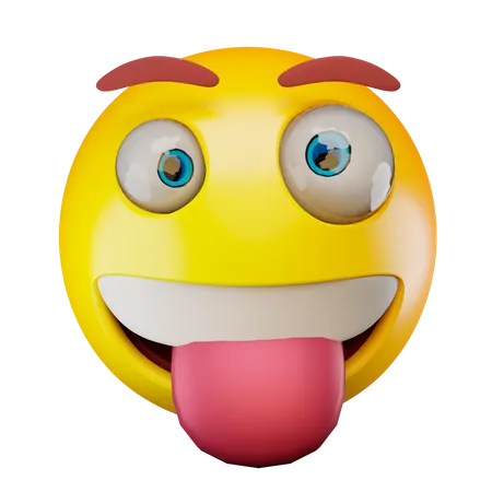 Língua para fora  3D Emoji
