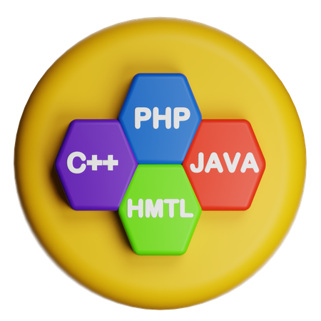 Linguagem de codificação  3D Icon