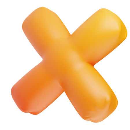 Linha cruzada  3D Icon