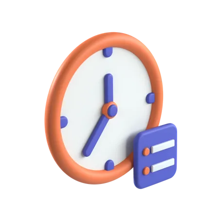 Linha do tempo  3D Icon