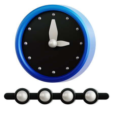 Linha do tempo  3D Icon
