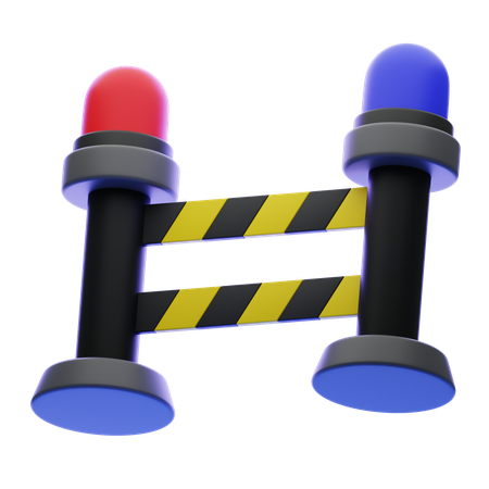 Linha Policial  3D Icon