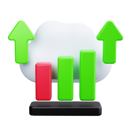 Liniendiagramm  3D Icon