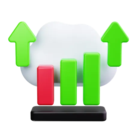 Liniendiagramm  3D Icon