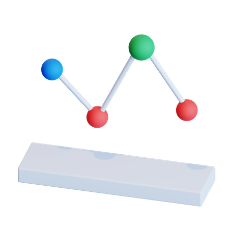 Liniendiagramm  3D Icon