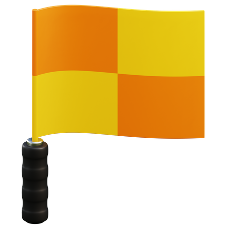 Linienrichter-Flagge  3D Icon