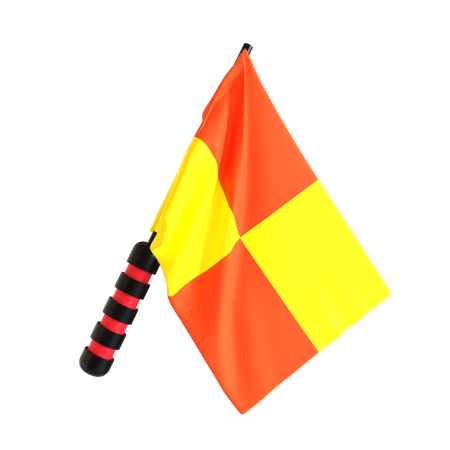 Linienrichter-Flagge  3D Icon