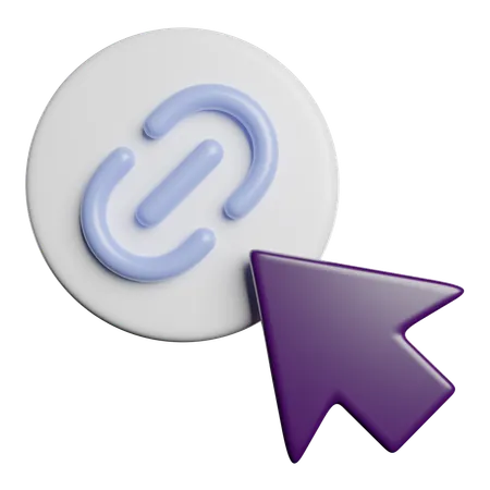 Link Network Click 3D Icon