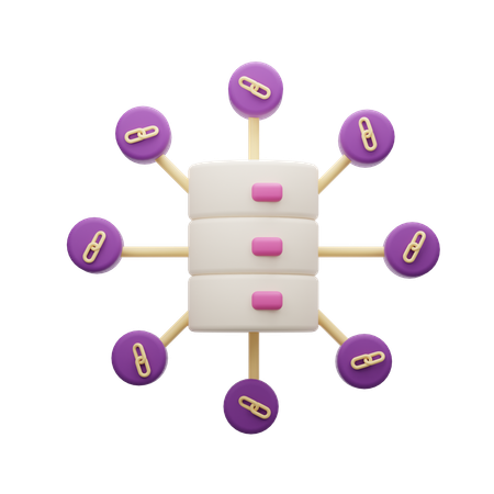 Link Aggregation  3D Icon