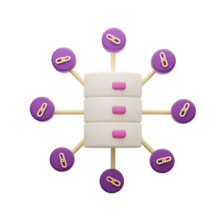 Link Aggregation  3D Icon