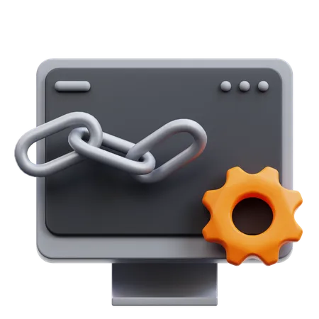 Link Building  3D Icon