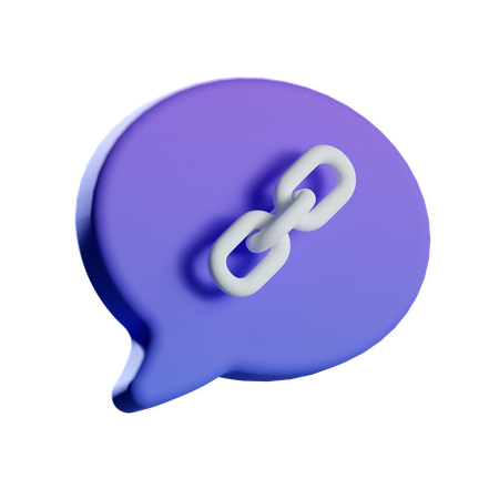 Link Chat  3D Icon