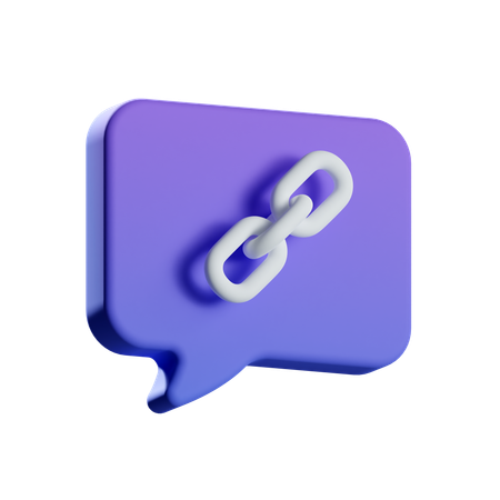 Link Chat  3D Icon