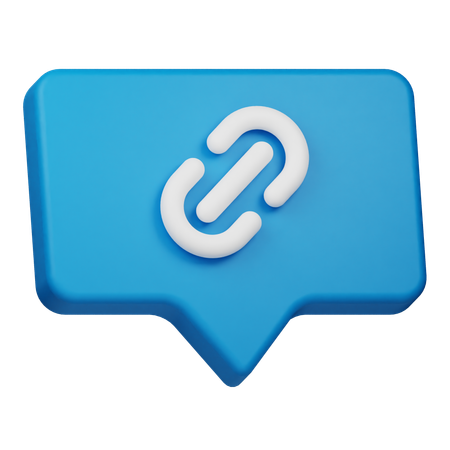 Link Chat  3D Icon