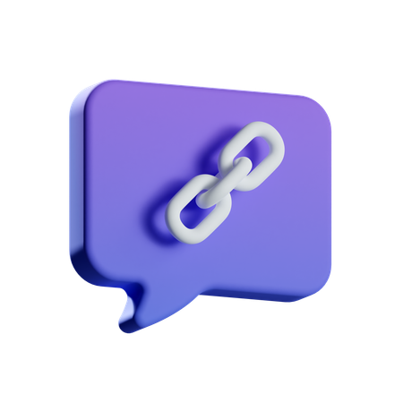 Link Chat  3D Icon