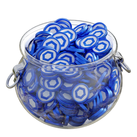 Link Clear Glass Pot  3D Icon