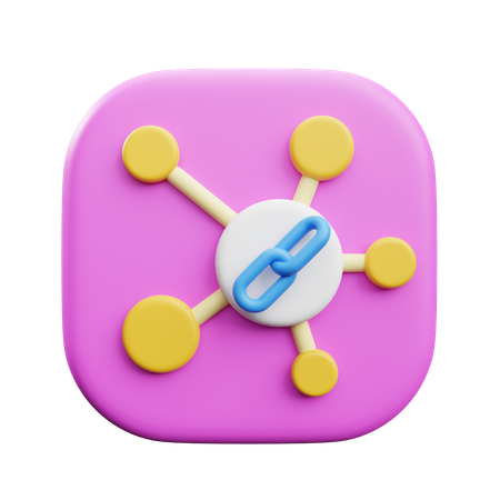 Link de rede  3D Icon