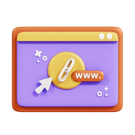 Link do navegador  3D Icon
