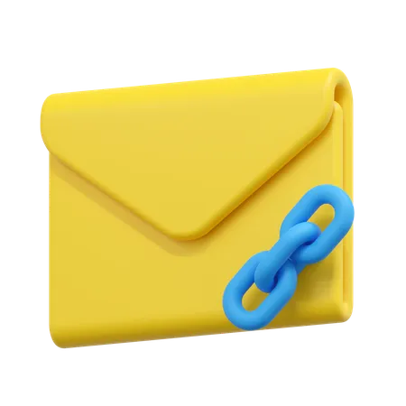 Link Email Illustration 3D Icon