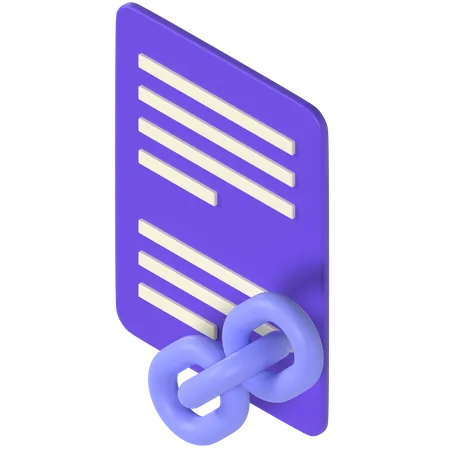 Link File  3D Icon