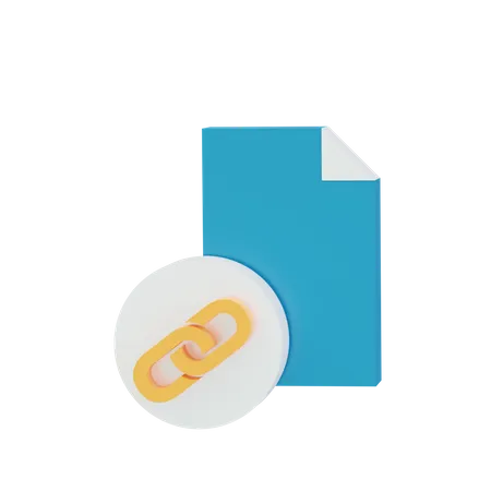 Link File  3D Icon