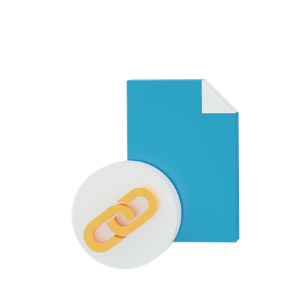 Link File  3D Icon
