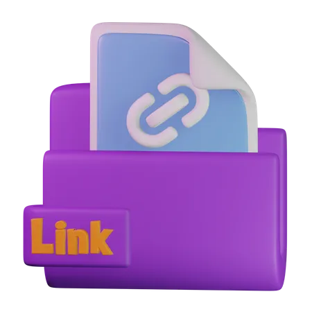 Link File  3D Icon