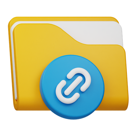 Link Folder  3D Icon