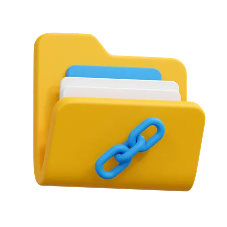 Link folder  3D Icon