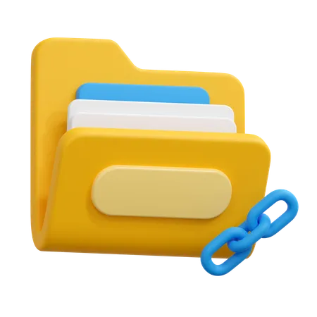 Link folder  3D Icon