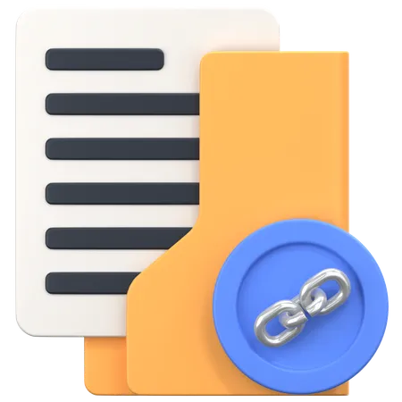 Link Folder  3D Icon