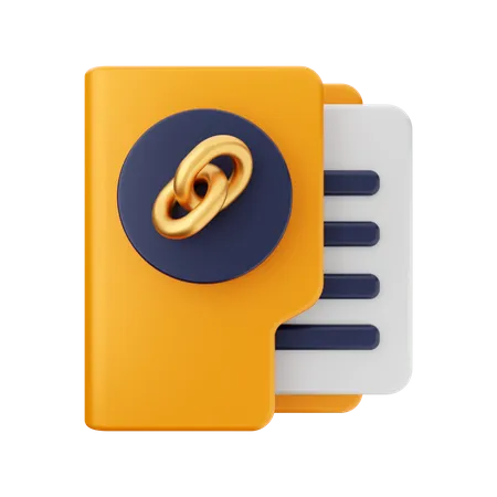 Link Folder  3D Icon