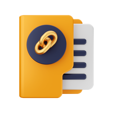 Link Folder  3D Icon