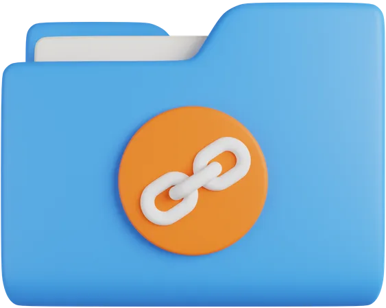Link Folder  3D Icon