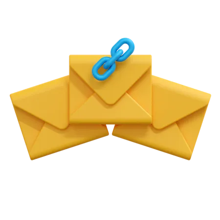 Link mensagem de e-mail  3D Icon