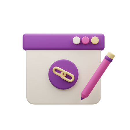 Link Management  3D Icon