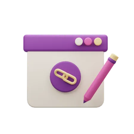 Link Management  3D Icon