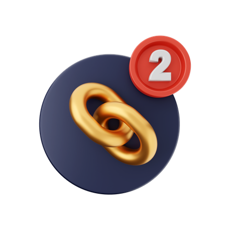 Link Notification  3D Icon