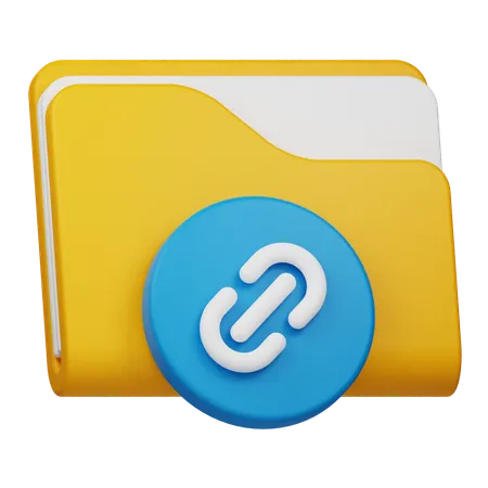 Linkordner  3D Icon