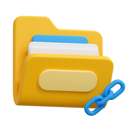 Linkordner  3D Icon