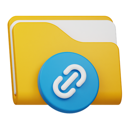 Pasta de links  3D Icon