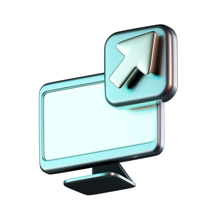 Link pop-up do computador  3D Icon