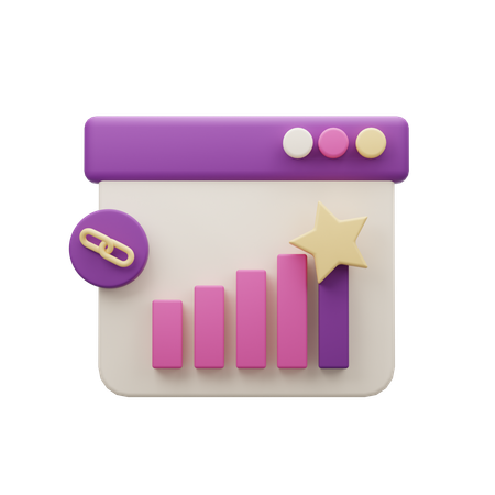 Link Popularity  3D Icon